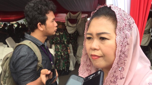 Yenny Wahid di acara Sertijab KSAD. (Foto: Andreas Ricky Febrian/kumparan)