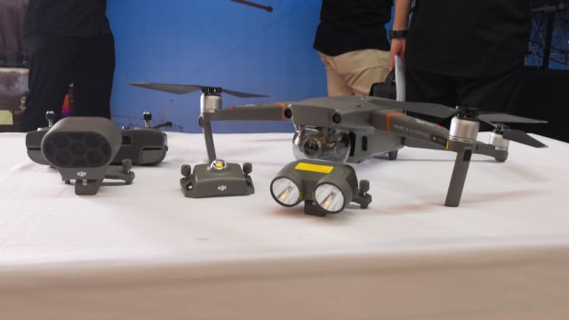 Drone DJI Mavic 2 Enterprise. (Foto: Bianda Ludwianto/kumparan)
