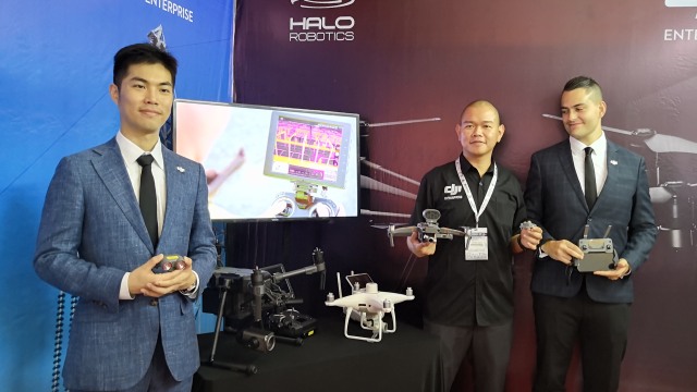 Peluncuran drone DJI Mavic 2 Enterprise. (Foto: Bianda Ludwianto/kumparan)