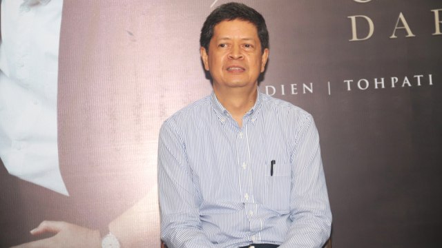 Chandra Darusman dalam acara jumpa pers Konser Forever Music. (Foto: Munady Widjaja)