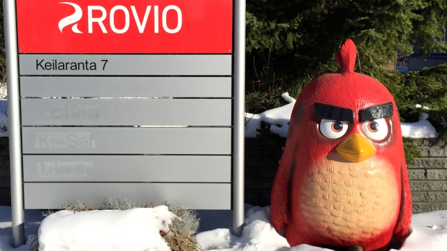 Ilustrasi film dan game "Angry Bird" (Foto: REUTERS/Jussi Rosendahl)