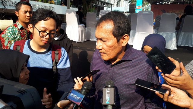 Wakil Ketua KPK Saut Situmorang di Festival Lagu Anti Korupsi. (Foto: Aprilandika Pratama/kumparan)
