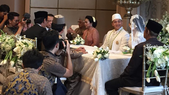 Suasana pernikahan Ge Pamungkas dan Anastasia Herzigova. (Foto: Sarah Yulianti Purnama/kumparan)