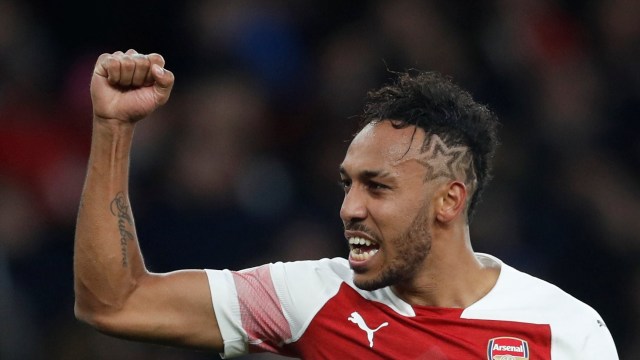 Penyerang milik Arsenal, Pierre-Emerick Aubameyang. (Foto: Reuters/Matthew Childs)