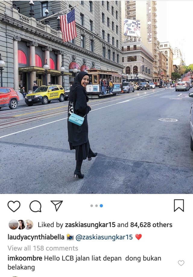 Laudya Cynthia Bella liburan di San Francisco, California, Amerika Serikat. (Foto: instagram/laudyacynthiabella)
