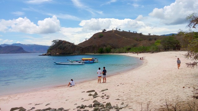 Panorama Pink Beach yang menakjubkan  (Foto: Helinsa Rasputri/kumparan)