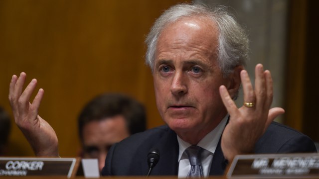 Senator Partai Republik Bob Corker. (Foto: AFP/ANDREW CABALLERO-REYNOLDS)