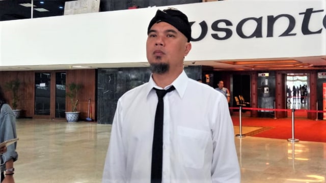 Ahmad Dhani di DPR. (Foto: Rian/kumparan)