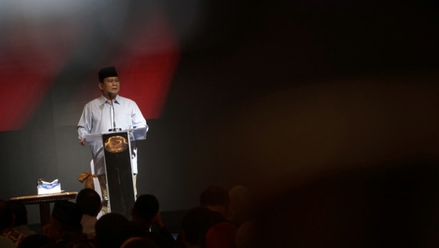 Prabowo Subianto memberikan sambutan dalam acara Peringatan Hari Disabilitas ke-26 di Hotel Sahid, Jakarta, Rabu (5/12). Foto: Fanny Kusumawardhani/kumparan