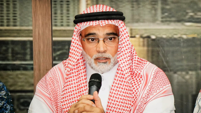 Duta Besar Arab Saudi, Osama bin Mohammed Abdullah Al Shuaibi di PP Muhammadiyah, Jakarta, Selasa (13/11/2018). (Foto: Jamal Ramadhan/kumparan)