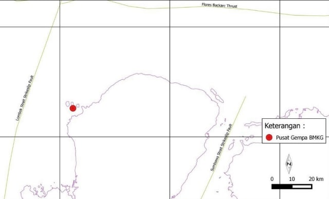 PVMBG: Gempa Bumi di Laut Mataram Terjadi Karena Sesar Busur Belakang Flores 