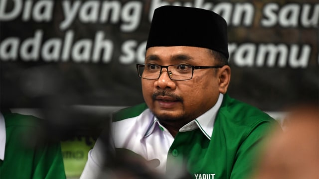 Ketua Umum PP GP Ansor Yaqut Cholil Qoumas. Foto: ANTARA FOTO/Wahyu Putro A