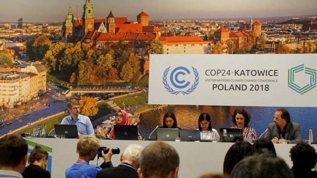 Diskusi 'Peran Hutan Hujan dalam Mengurangi Pemanasan Global' di COP24, Katowice, Polandia. (Foto: Kelik Wahyu Nugroho/kumparan)