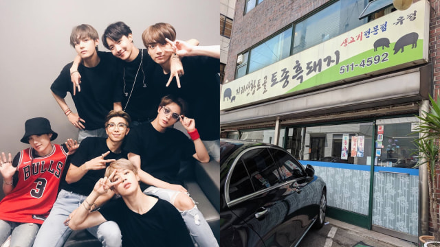 Tempat makan favorit BTS (Foto: Instagram @mir.dominance dan @bts_v)