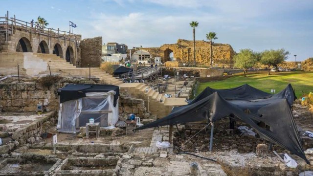 Harta karun emas yang ditemukan di Israel (Foto: Yaakov Shimdov, Israel Antiquities Authority)
