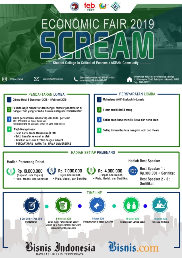 PENDAFTARAN ECOFAIR 2019!