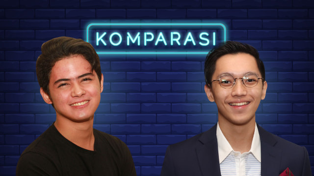 Komparasi Aliando Syarief dan Brandon Salim. (Foto: Infografik: Nunki Lasmaria Pangaribuan.)