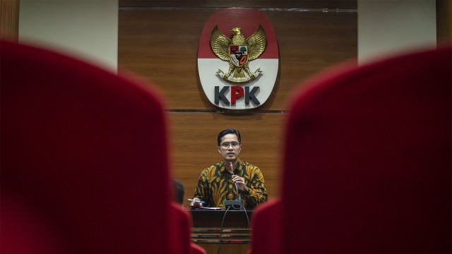 Juru Bicara KPK Febri Diansyah. (Foto: ANTARA FOTO/Aprillio Akbar)