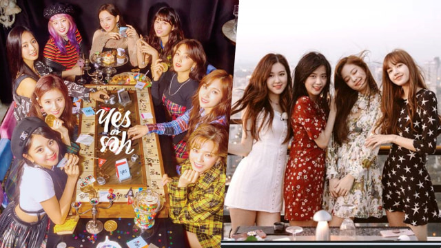 Twice dan Blackpink (Foto: Facebook   @JYPETWICE dan @BLACKPINKOFFICIAL)