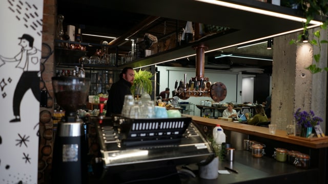 Salah satu sudut di dining hall kantor Canva, Sydney, Australia. (Foto: Dok. Istimewa)