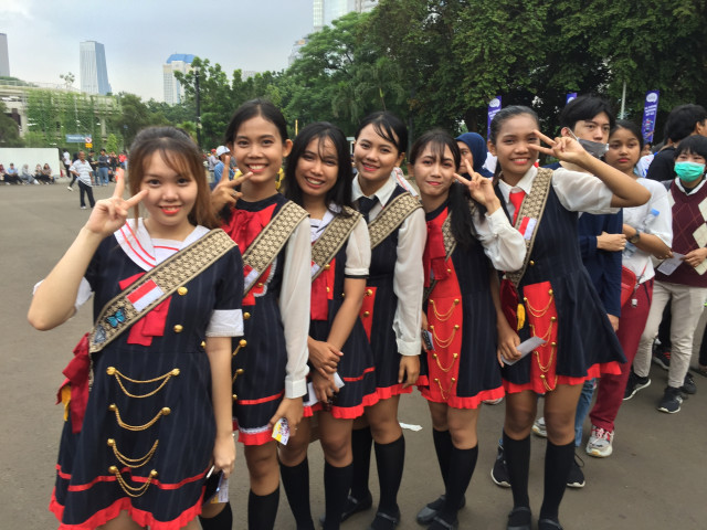 Grup dance cover Auralize di konser Hypeday K City Camp 2018 (Foto: Masajeng Rahmiasri/kumparan)