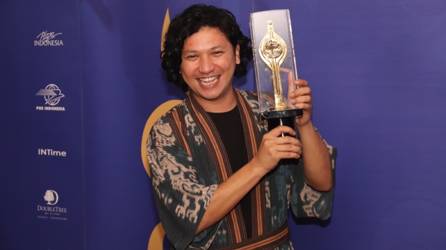 Gading Marten meraih Piala Citra. (Foto: Munady Widjaja)