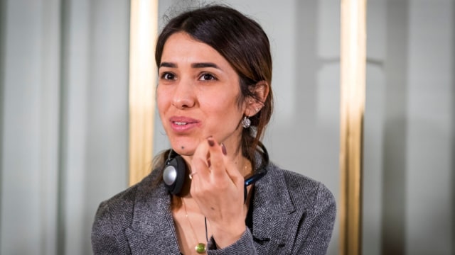 Nadia Murad. (Foto: Reuters/Heiko Junge)