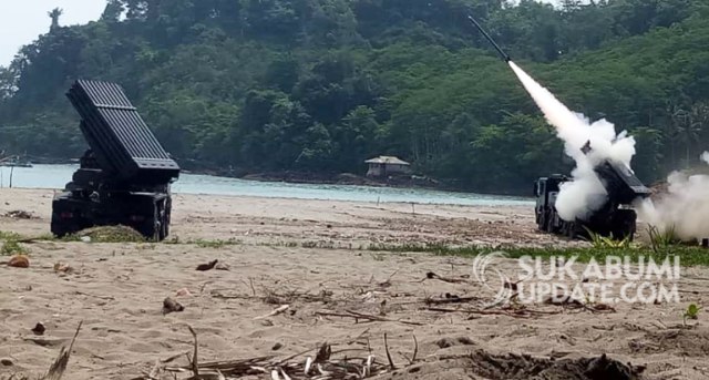 15 Roket R-han 122B Diuji Coba di Sukabumi, Ini Penjelasan Kemenhan