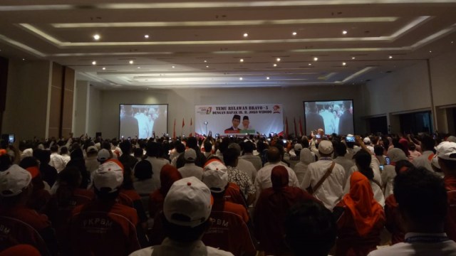 Rakernas relawan Bravo-5 di Putri Duyung Cottage, Ancol, Jakarta Utara. (Foto: Jihad Akbar/kumparan)