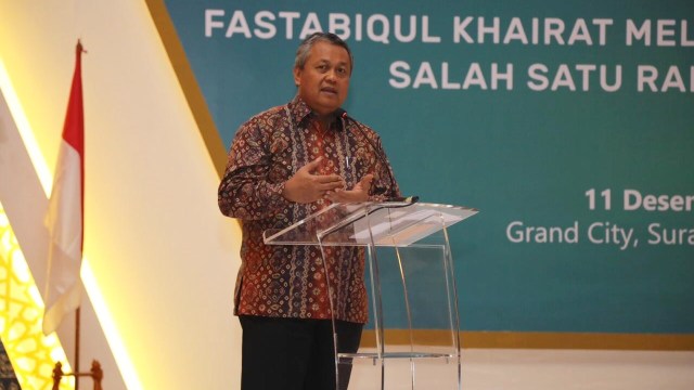 Gubernur Bank Indonesia Perry Warjiyo di acara Indonesia Sharia Economic Festival (ISEF) 2018. (Foto: Dok.Departemen Komunikasi BI)