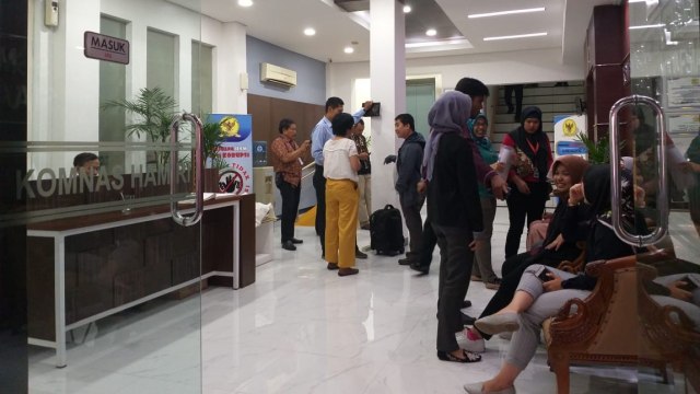 Acara perayaan hari HAM Internasional di Komnas HAM dihadiri Jokowi. (Foto: Paulina Herasmaranindar/kumparan)