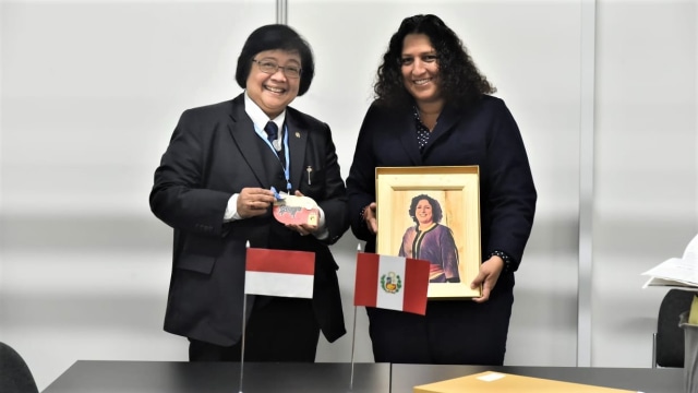Indonesia-Peru jalin kerja sama pengelolaan lahan gambut di COP24 Polandia. (Foto: Foto: Dok. Kementerian Lingkungan Hidup dan Kehutanan)