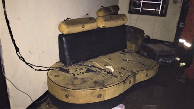 Kondisi di dalam Polsek Ciracas. (Foto: Foto: Dok. Istimewa)