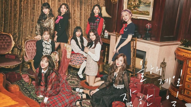 Grup idola K-Pop, Twice. (Foto: Facebook/@JYPETWICE)