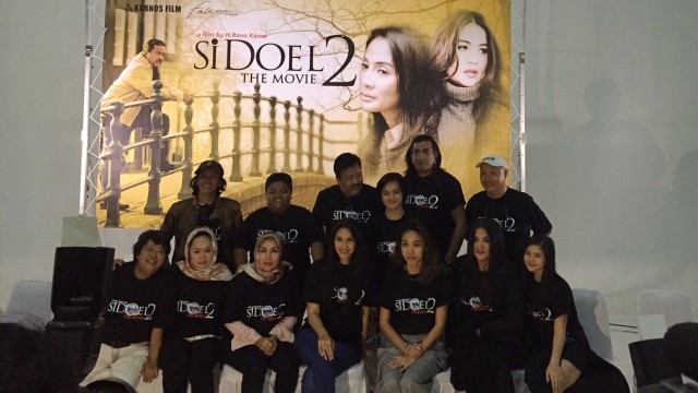 Konferensi pers syuting pertama Si Doel The Movie 2. (Foto: Giovanni/kumparan)