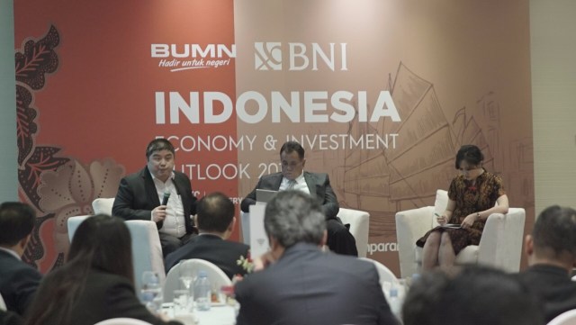 Suasana di acara 'BNI Economy and Investment Outlook 2019' di Hong Kong, Rabu (12/12). (Foto: Fauzan Dwi Anangga/kumparan)