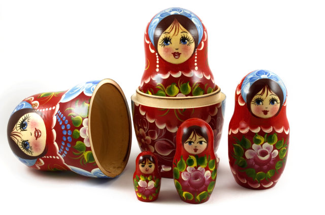 Matryoshka Terdiri dari Beberapa Buah (Foto: Shutter Stock)