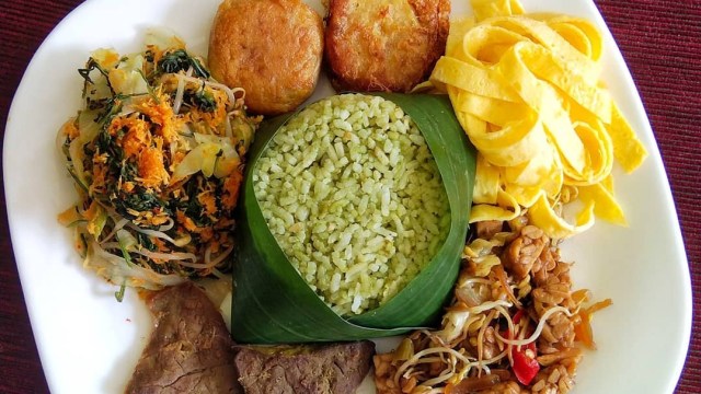 Nasi hijau (Foto: Instagram: @dapur_trisa)