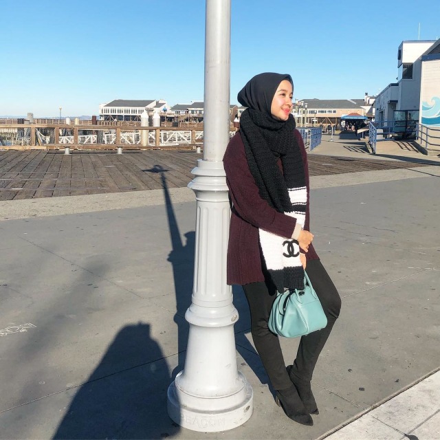 Bella saat berada di Alcatraz, San Francisco Bay, Amerika Serikat. (Foto: Instagram @laudyacynthiabella)