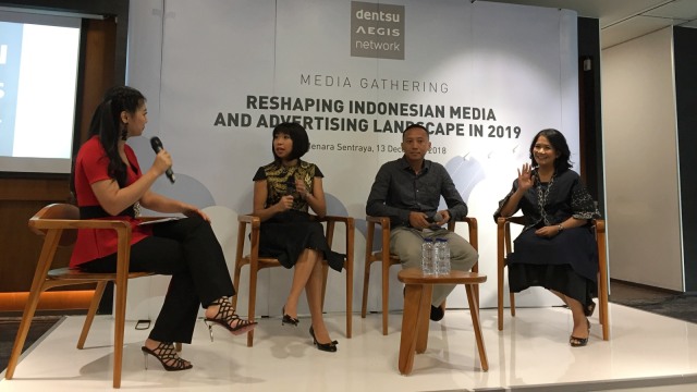 Maya Watono saat media gathering di Menara Sentraya, Jakarta, Kamis (13/12). (Foto: Darin Atiandina/kumparan)