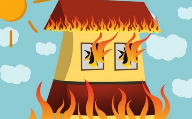 Dapur Terbakar, Rumah di Paguyangan Nyaris Hangus