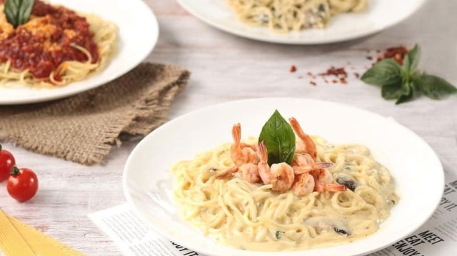 Aneka pasta River View Cafe (Foto: Instagram: @rvcafe_24)