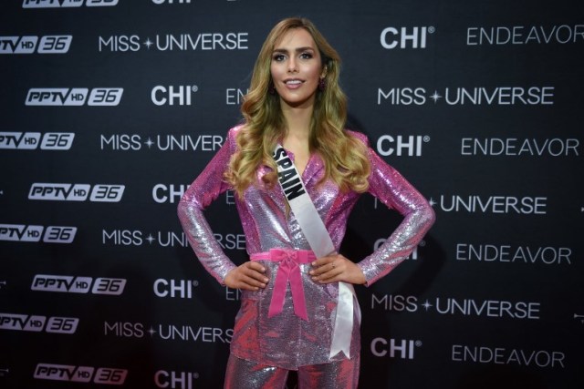 Angela Ponce, Transgender Pertama di Ajang Miss Universe. (Foto: Lillian Suwanrumpha / AFP)