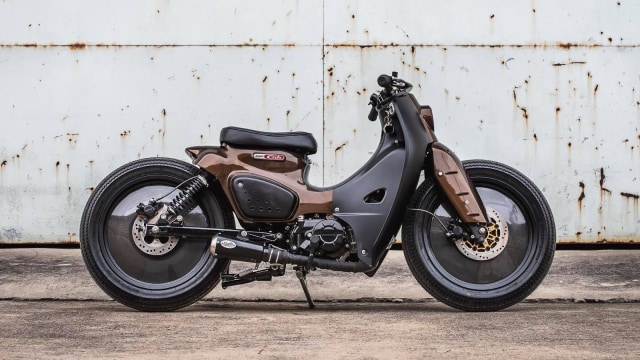 Motor modifikasi Honda Super Cub (Foto: dok. Carscoops)