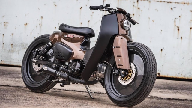 Motor modifikasi Honda Super Cub (Foto: dok. Carscoops)