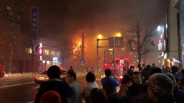 Ledakan di salah satu restoran Kota Sapporo, Hokaido, Jepang (Foto: Kyodo/via REUTERS ATTENTION EDITORS)