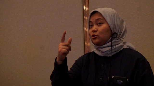 Direktur Operasional kumparan, Ine Yordenaya saat persiapan acara Pemilupedia di Hotel The Westin, Jakarta Selatan, Senin (17/12/2018). (Foto: Fanny Kusumawardhani/kumparan)