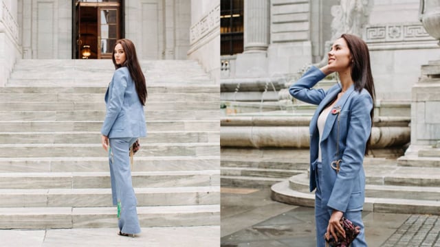 Gaya berbusana Miss Universe 2018 Catriona Gray. Foto: Instagram @catriona_gray