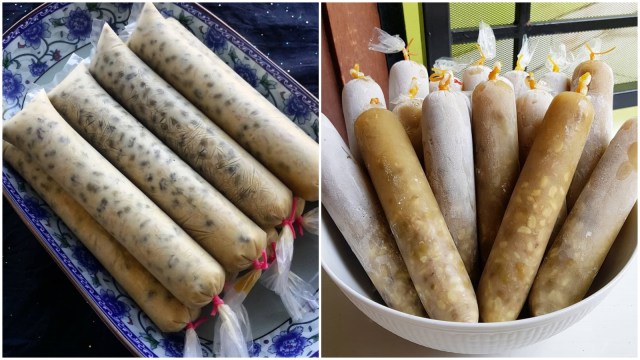 Es lilin kacang hijau. (Foto: Instagram: @apelstraubery_cake_jelly_art & @susan0803)