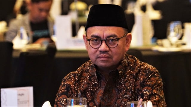 Direktur Materi Debat Prabowo-Sandi, Sudirman Said, di launching kumparan Pemilupedia, Hotel The Westin, Jakarta Selatan, Senin (17/12/2018). (Foto: Iqbal Firdaus/kumparan)